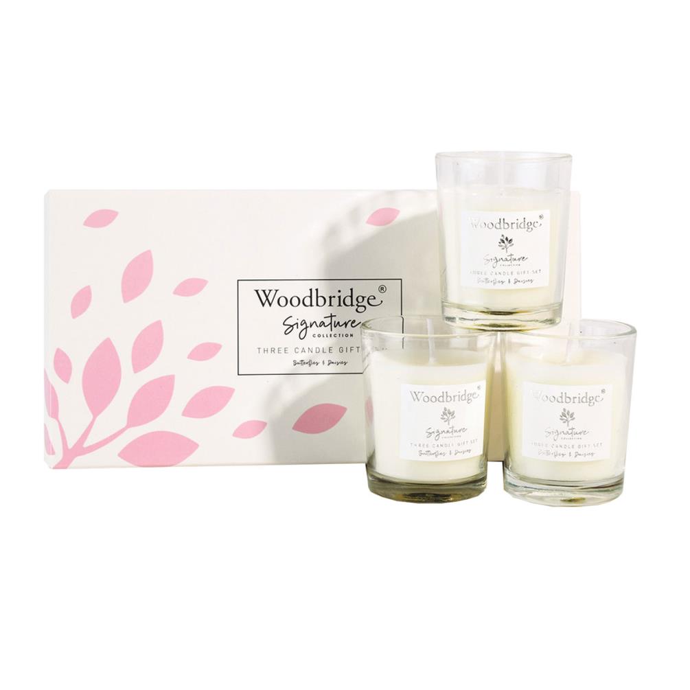 Woodbridge Butterflies on Daisies 3 Votive Gift Set £10.79